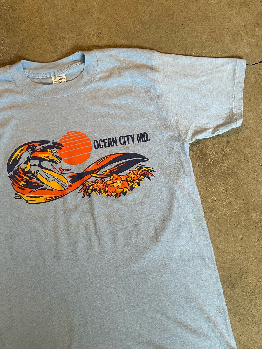 1980s Ocean City Maryland Surfer Tee Size Large — TALES FROM THE
