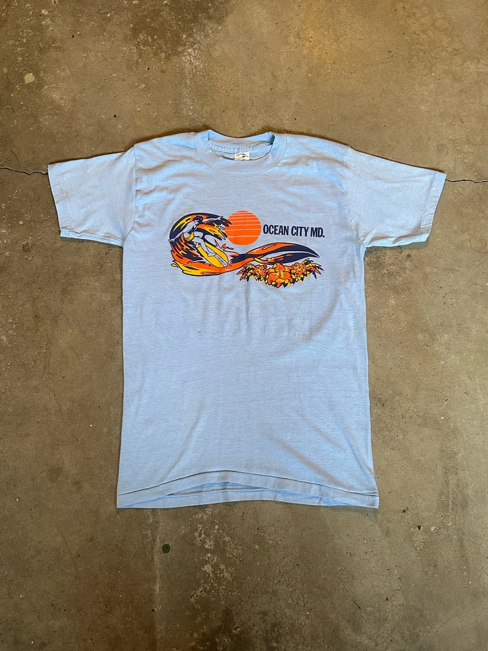 1980s Ocean City Maryland Surfer Tee Size Large — TALES FROM THE
