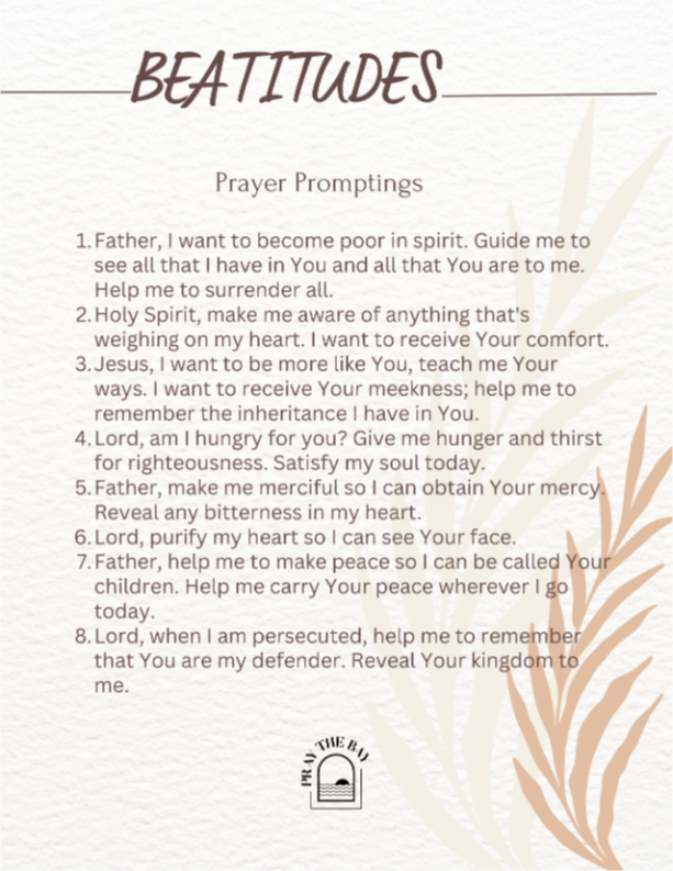 Beatitudes Prayer Promptings