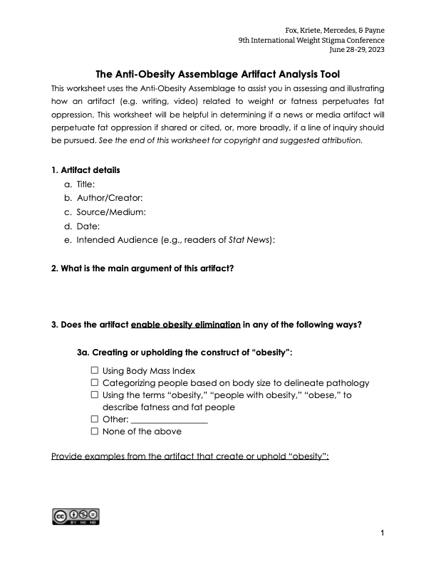 AOA Artifact Analysis Worksheet — Marquisele Mercedes