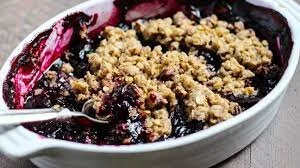 Un crumble aux myrtilles anti-Candida, pour les nulles