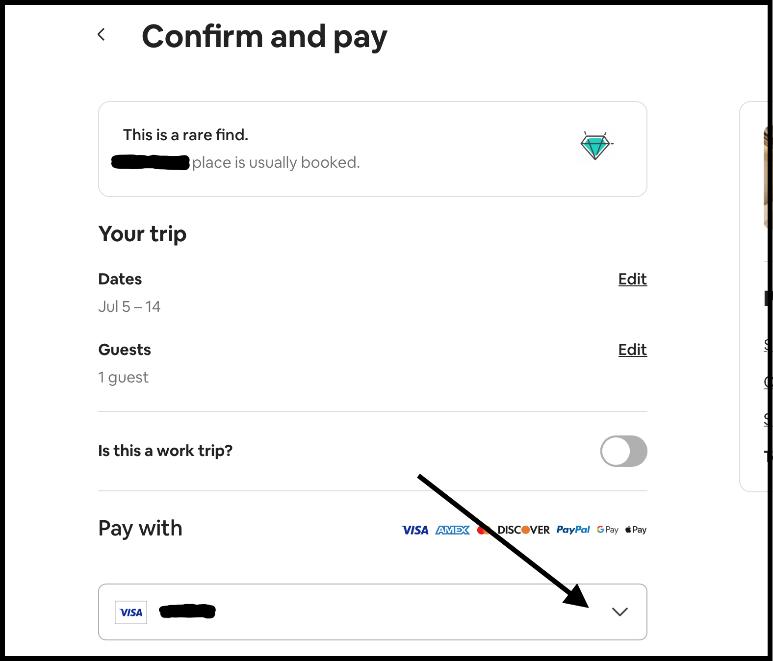 airbnb travel credit balance