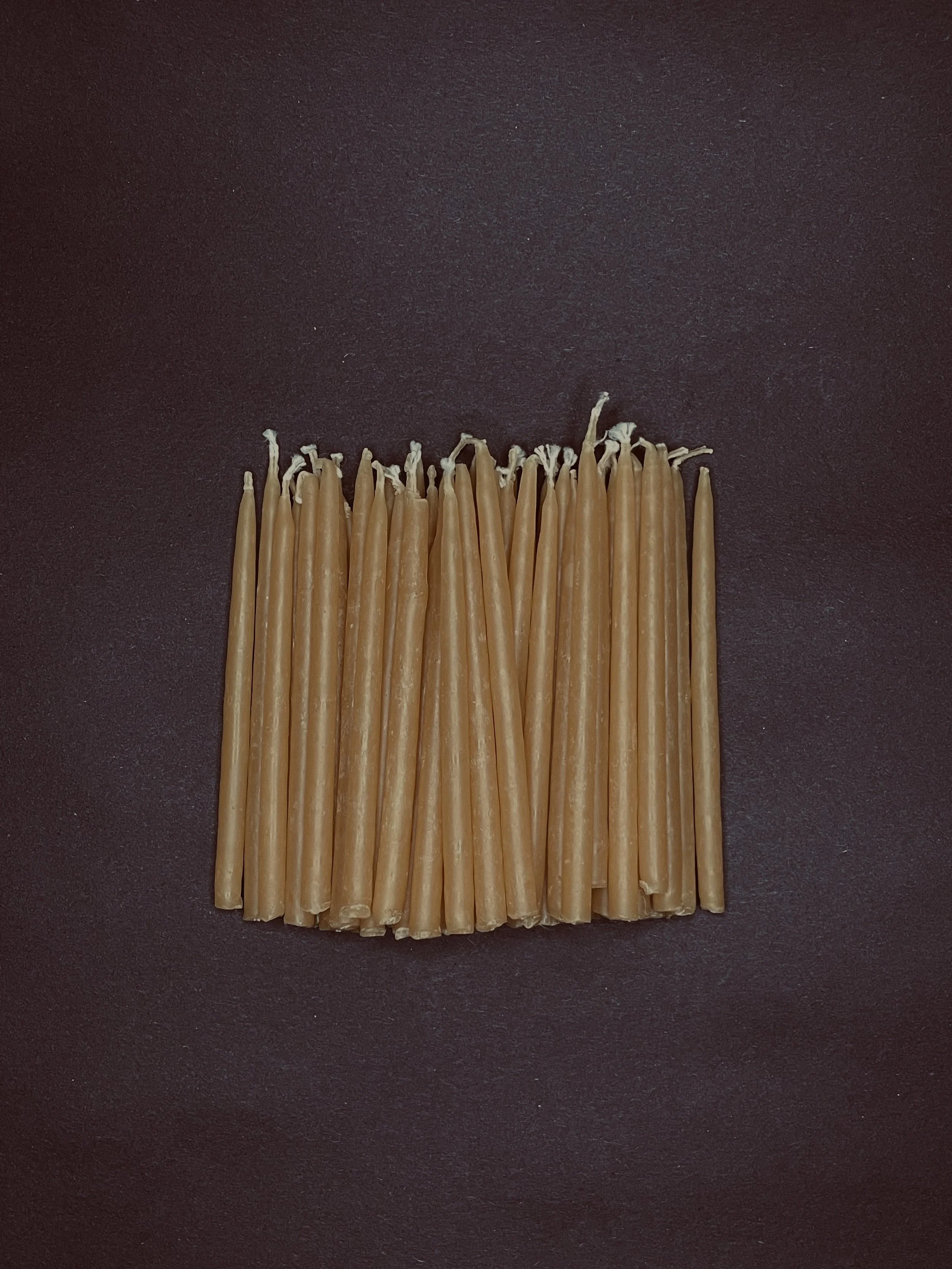 Small Pencil Candles: Natural