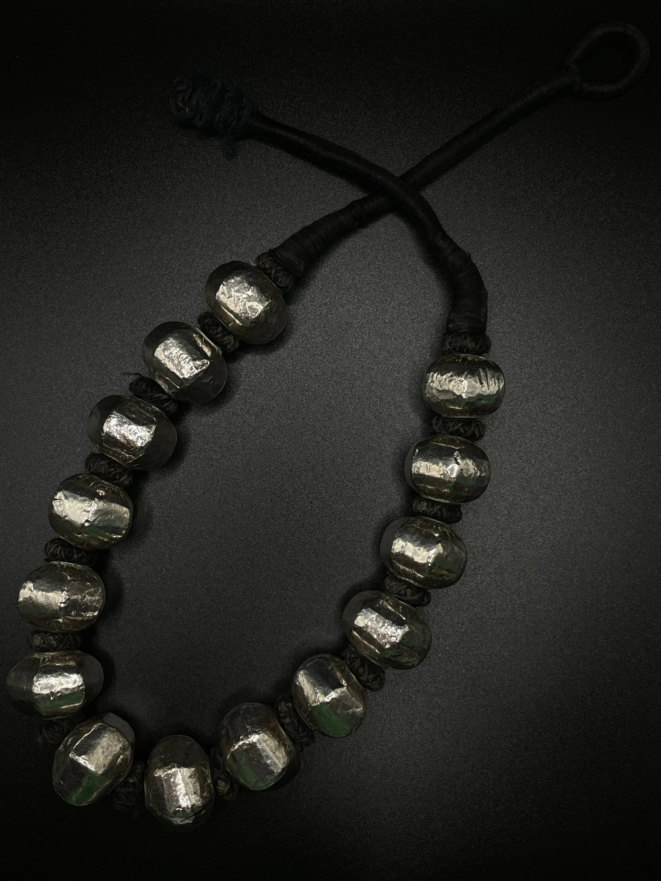 Necklace: Vintage Gujarat Silver Lac