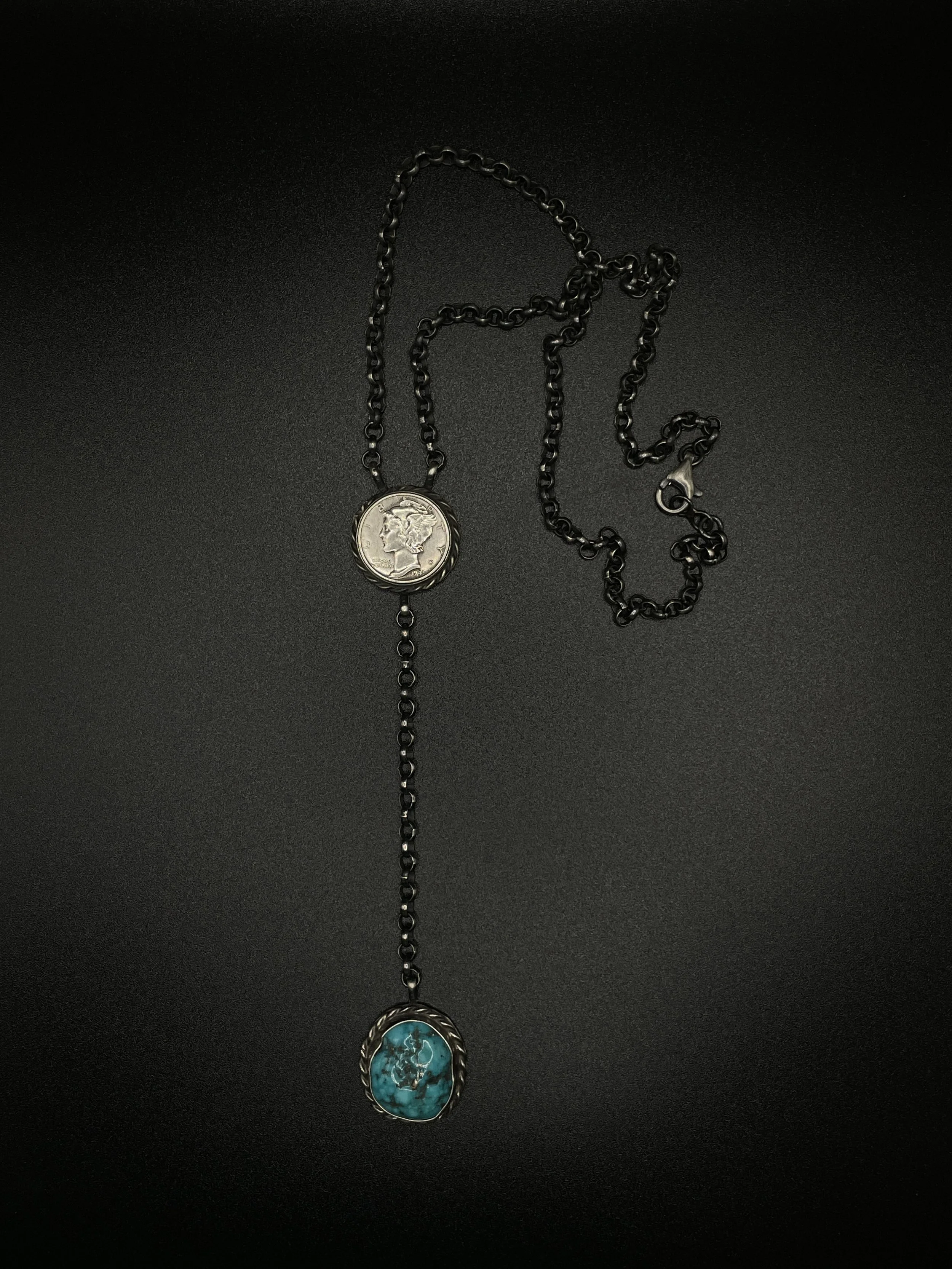 Necklace: Betta Lee Mercury Dime Lariat