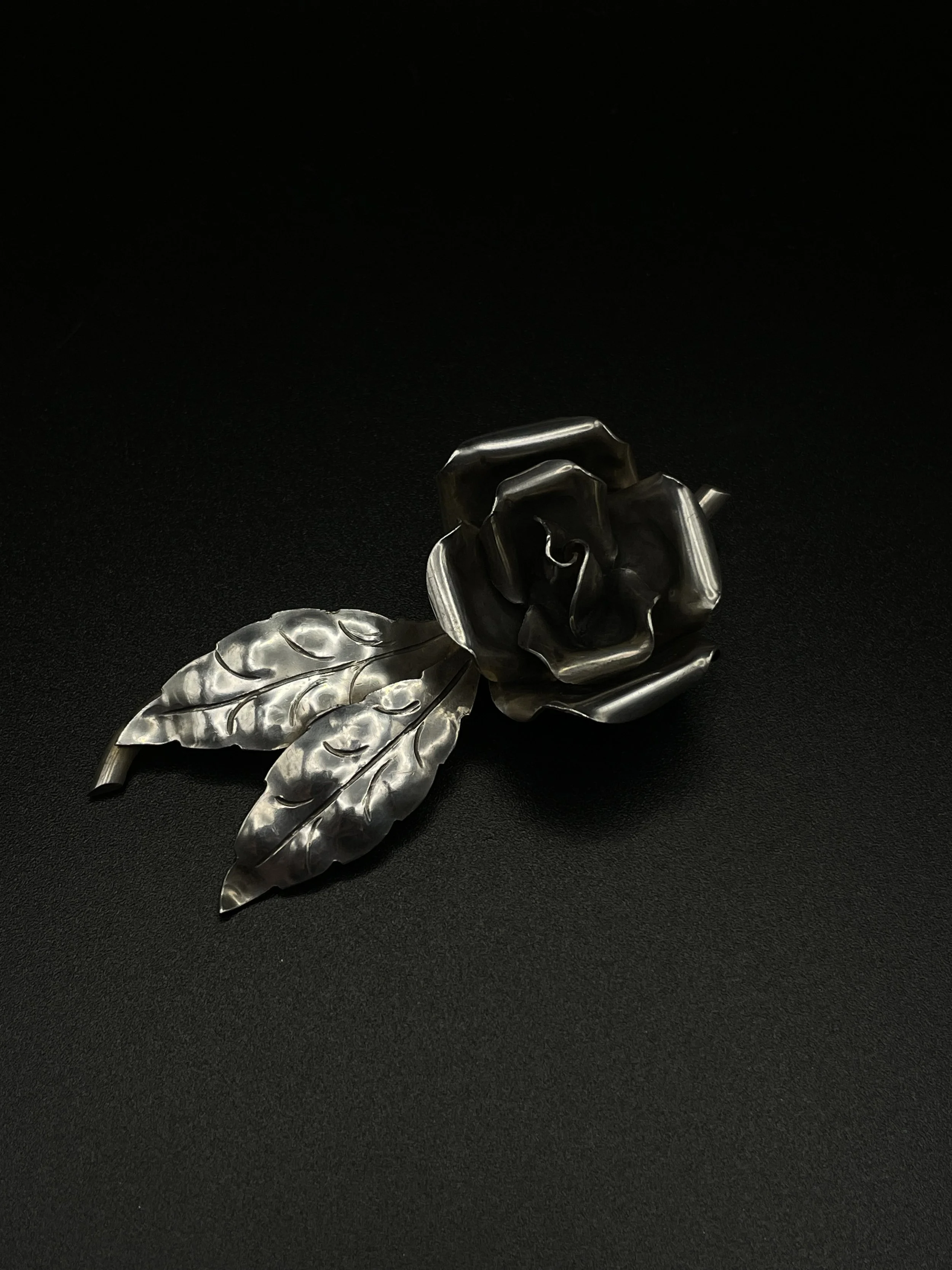 Brooch: Vintage Taxco Rose