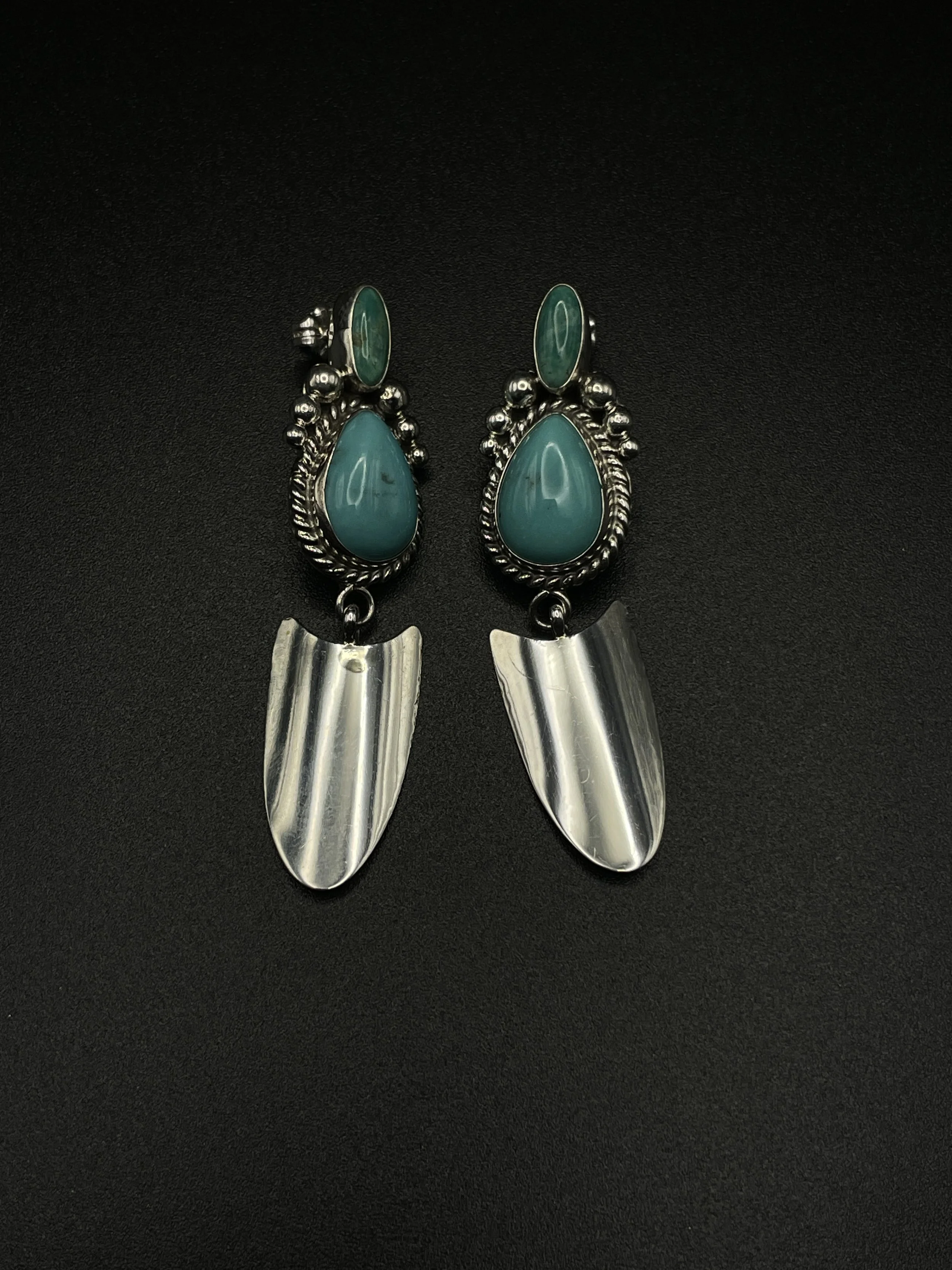 Earrings: Ella Linkin Turquoise Drop