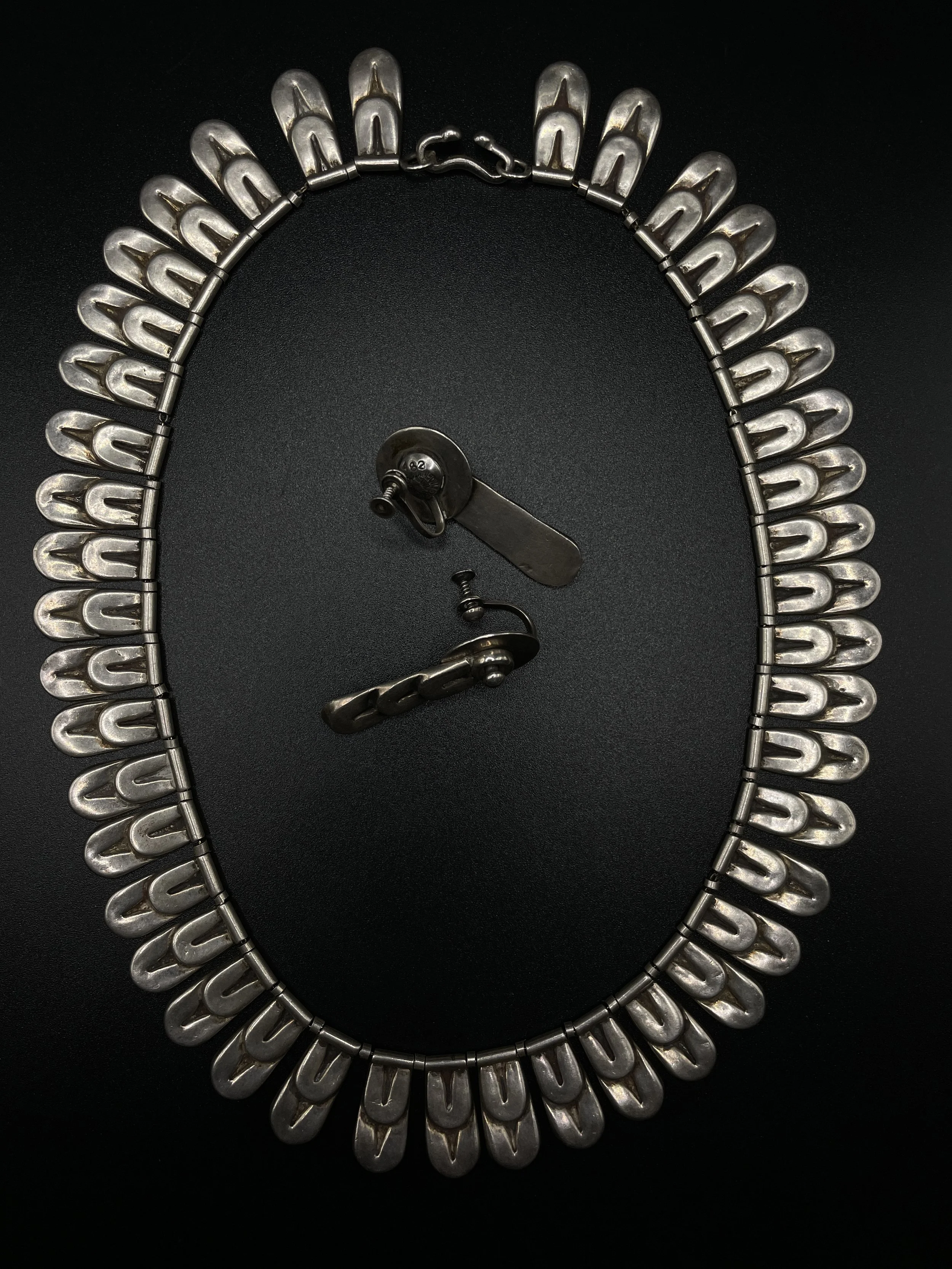 Necklace and Earring: Taxco Tab Necklace