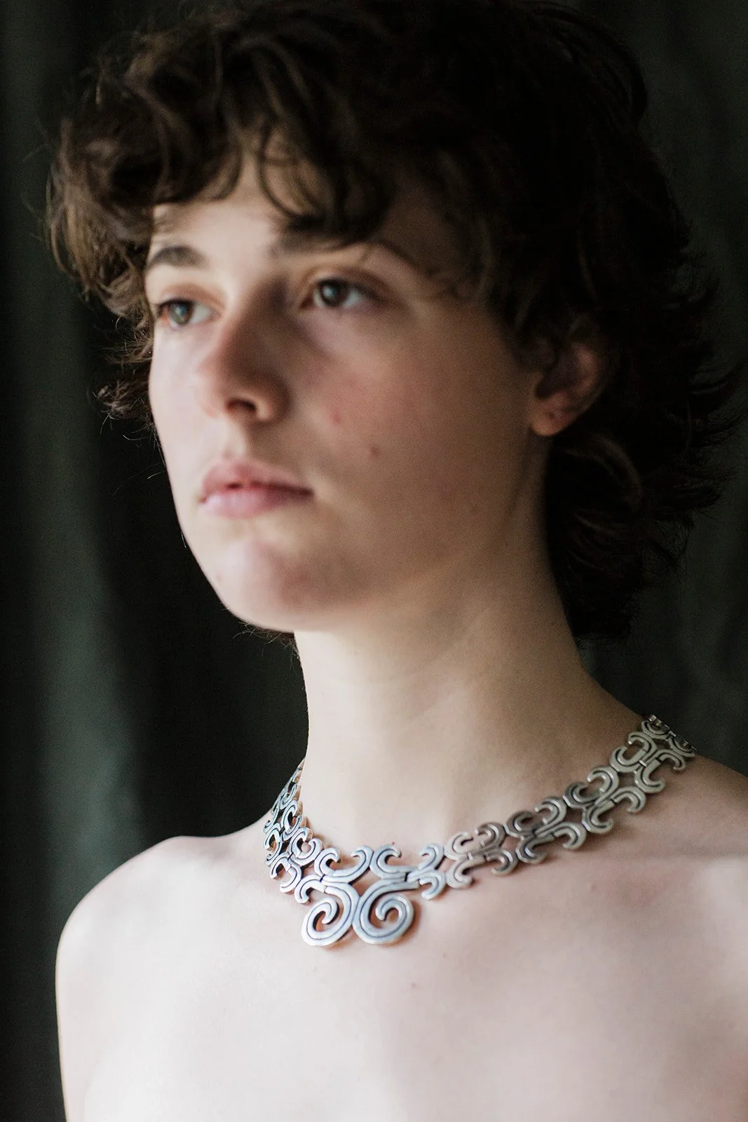 Necklace: Mid-century Taxco Aztec
