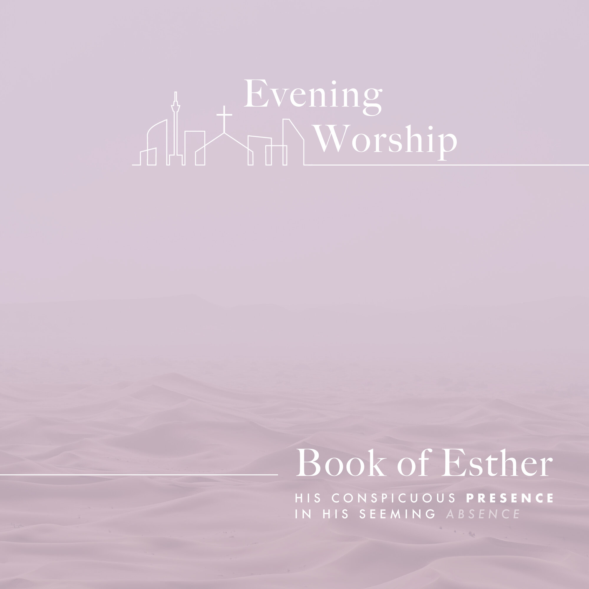 📖 Evening Service Sermon Series 📖 
SLHCC's Evening Service will be commencing a new sermon series &quot;Book of Esther: His Conspicuous Presence in His Seeming Absence&quot;. We invite you to join our evening congregation as we continue to meet at 