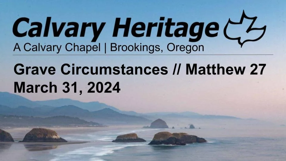 Grave Circumstances // Matthew 27 // March 31, 2024 episode artwork