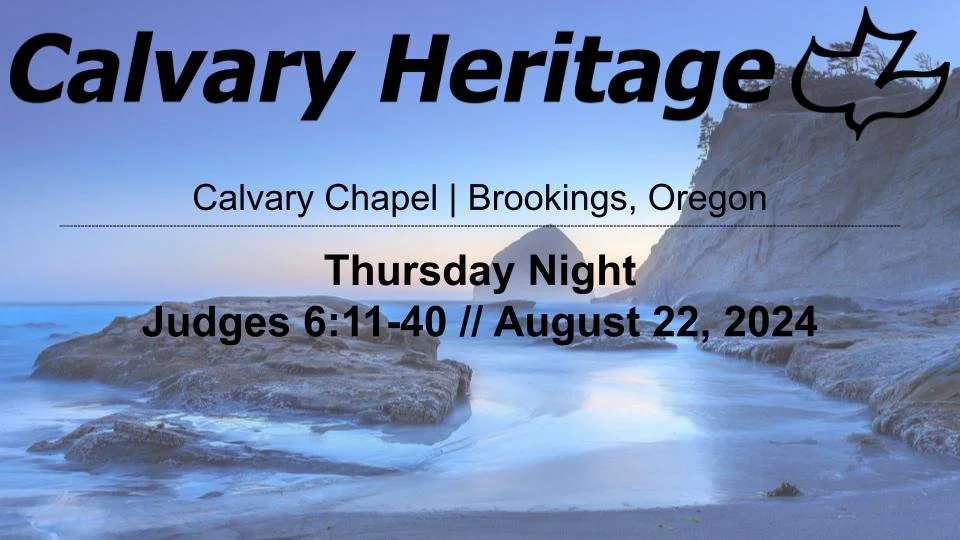 Thursday Night // Judges 6:11-40 // August 22, 2024 episode artwork