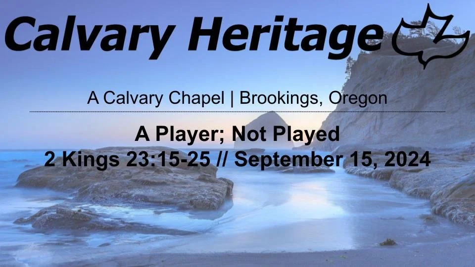 A Player; Not Played // 2 Kings 23 15-25 episode artwork