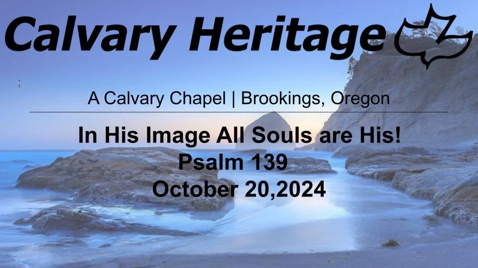  In His Image All Souls are His! // Psalm 139 // October 20,2024 episode artwork