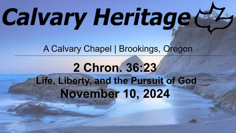 Life, Liberty, and the Pursuit of God // 2 Chronicles 36:23 // November 10, 2024 episode artwork