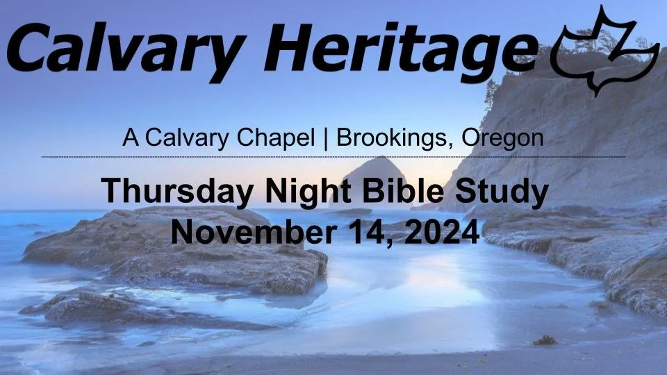 Thursday Night Bible Study // November 14, 2024 episode artwork