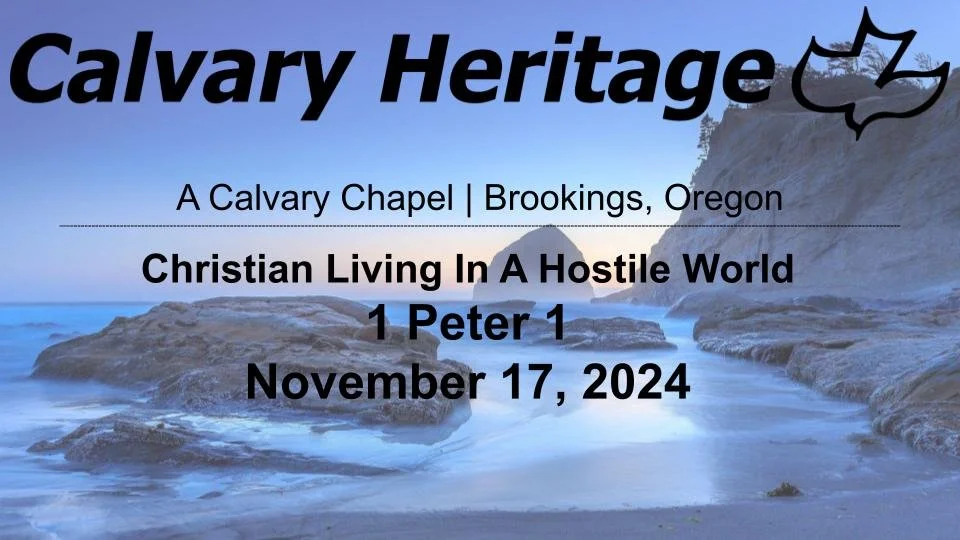 Christian Living In A Hostile World // 1 Peter 1 // November 17, 2024 episode artwork