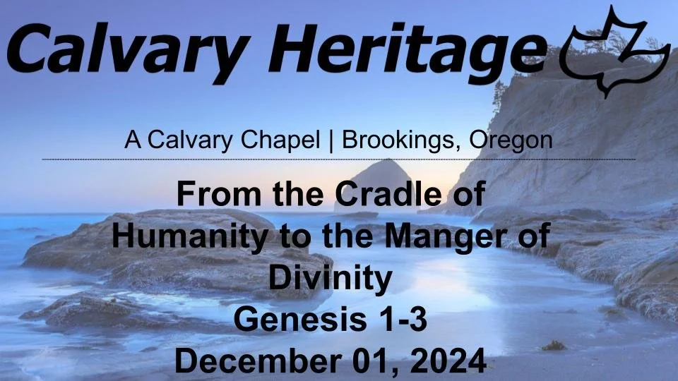 From the Cradle of Humanity to the Manger of Divinity // Genesis 1-3 // December 01, 2024 episode artwork