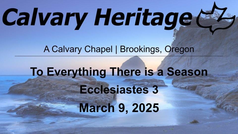 To Everything There is a Season // Ecclesiastes 3 // March 9, 2025 episode artwork