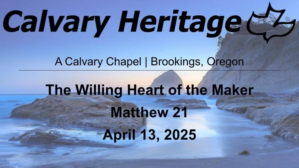 The Willing Heart of the Maker // Matthew 21 // April 13, 2025 episode artwork