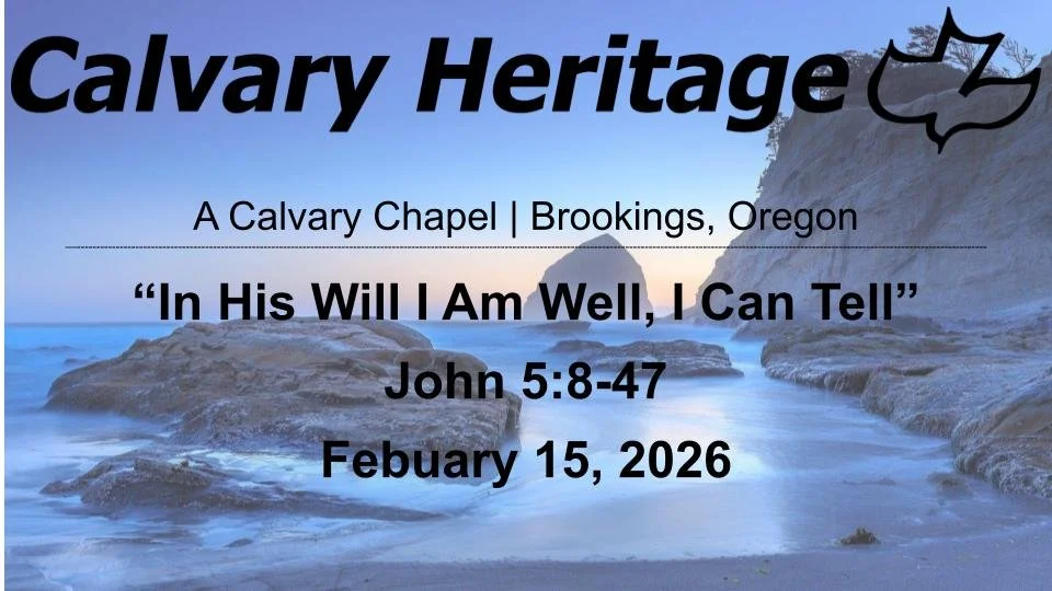 In His Will I Am Well, I Can Tell // Febuary 15, 2026 // John 5:8-47 episode artwork