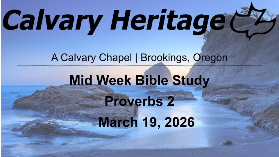 Mid Week Bible Study \\ Proverbs 2 \\ March 19, 2026 episode artwork