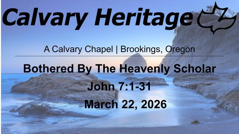 Bothered By The Heavenly Scholar // John 7:1-31 // March 22, 2026