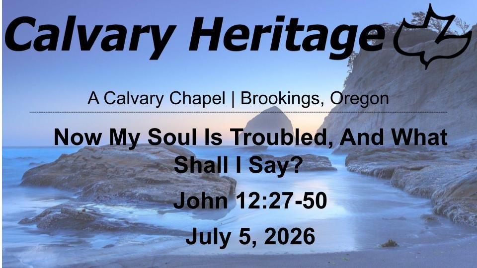Now My Soul Is Troubled, And What Shall I Say? // John 12:27-50 // July 5, 2026 episode artwork