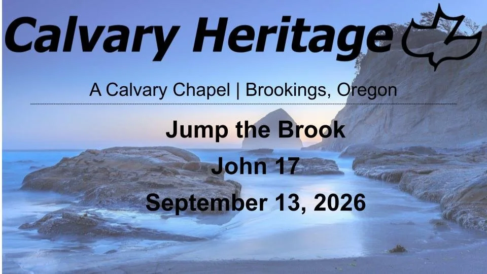 Jump the Brook // John 17 // September 13, 2026