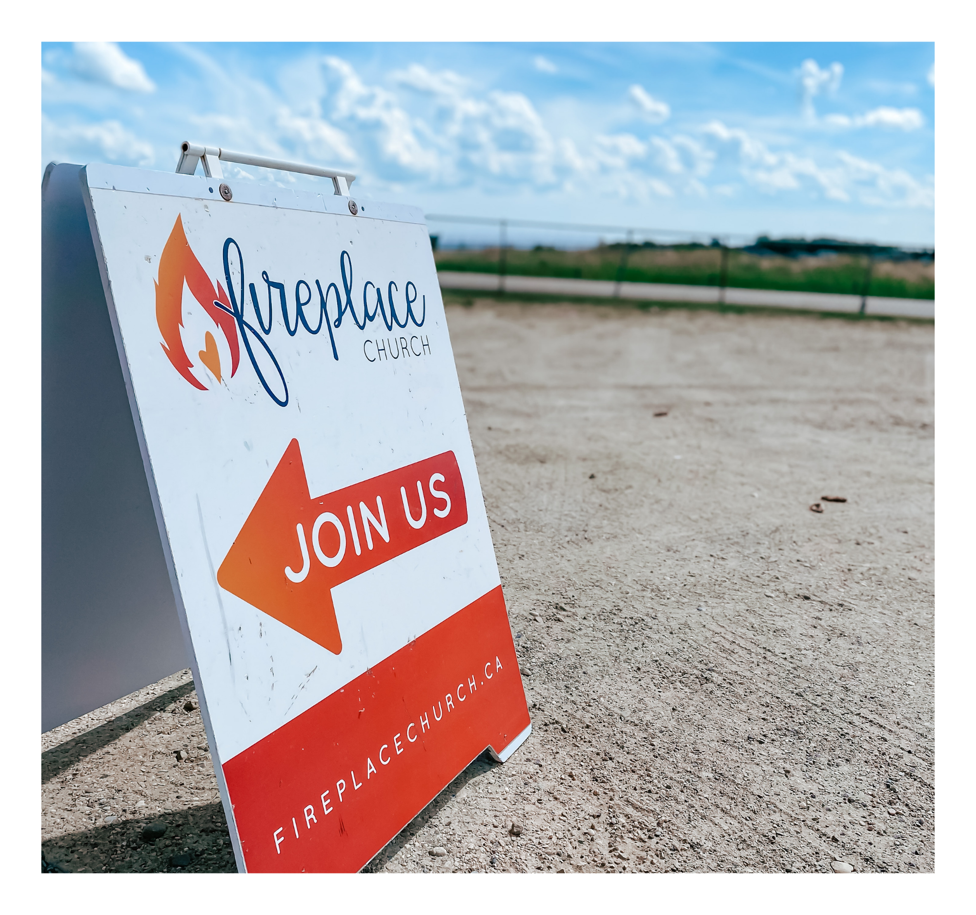 sandwich board join us