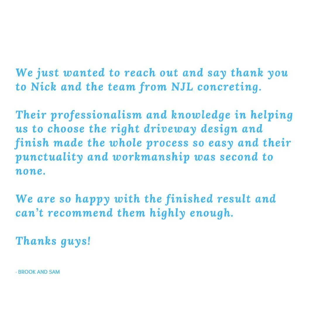 Kind words from some great clients! Thank you 🙏🏻

We love getting all forms of feedback. It allows us to continually refine and improve our processes and know what&rsquo;s of importance to you...

Here&rsquo;s to another big week ahead! 

#njlconcr