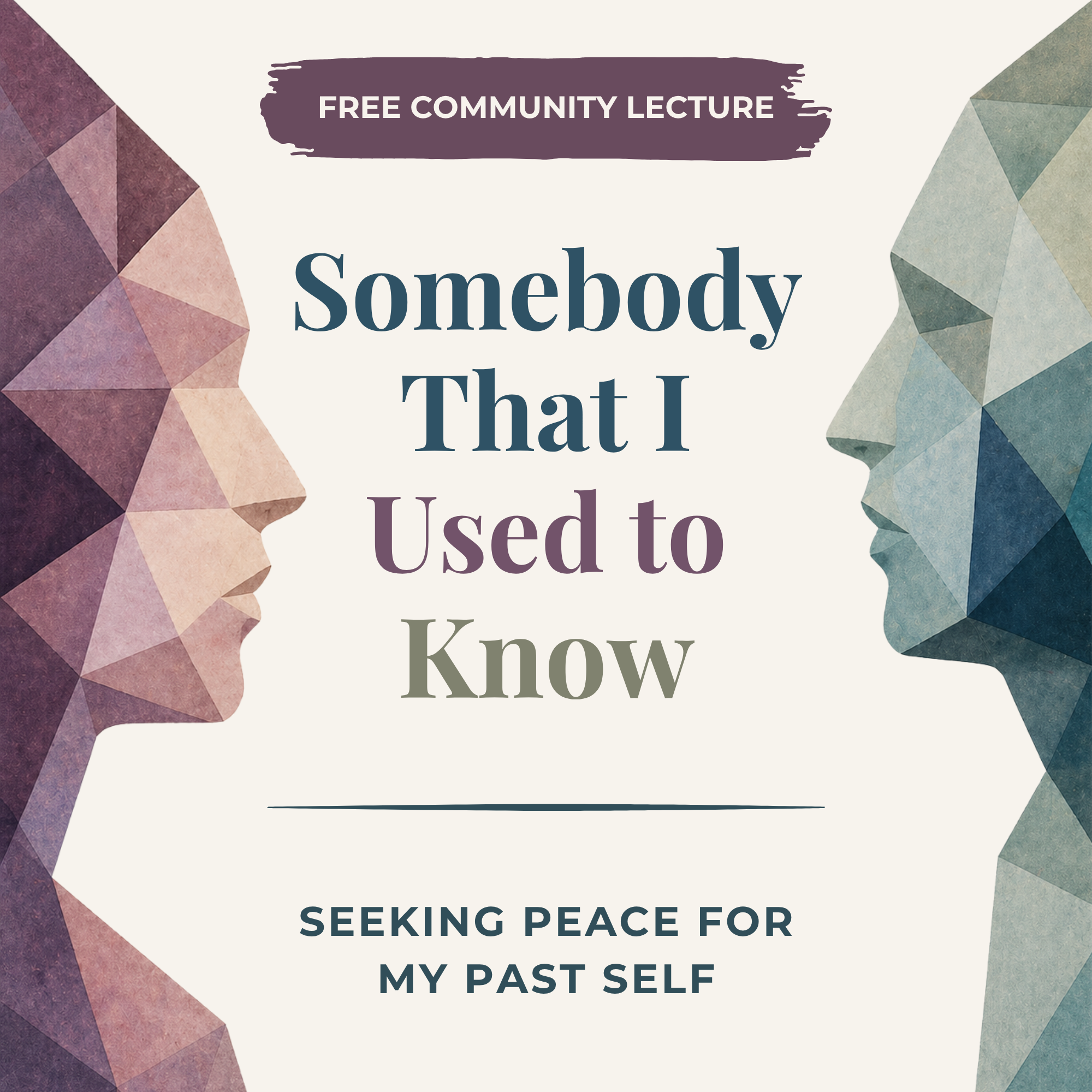 Somebody That I Used To Know: A Community Mental Health Talk