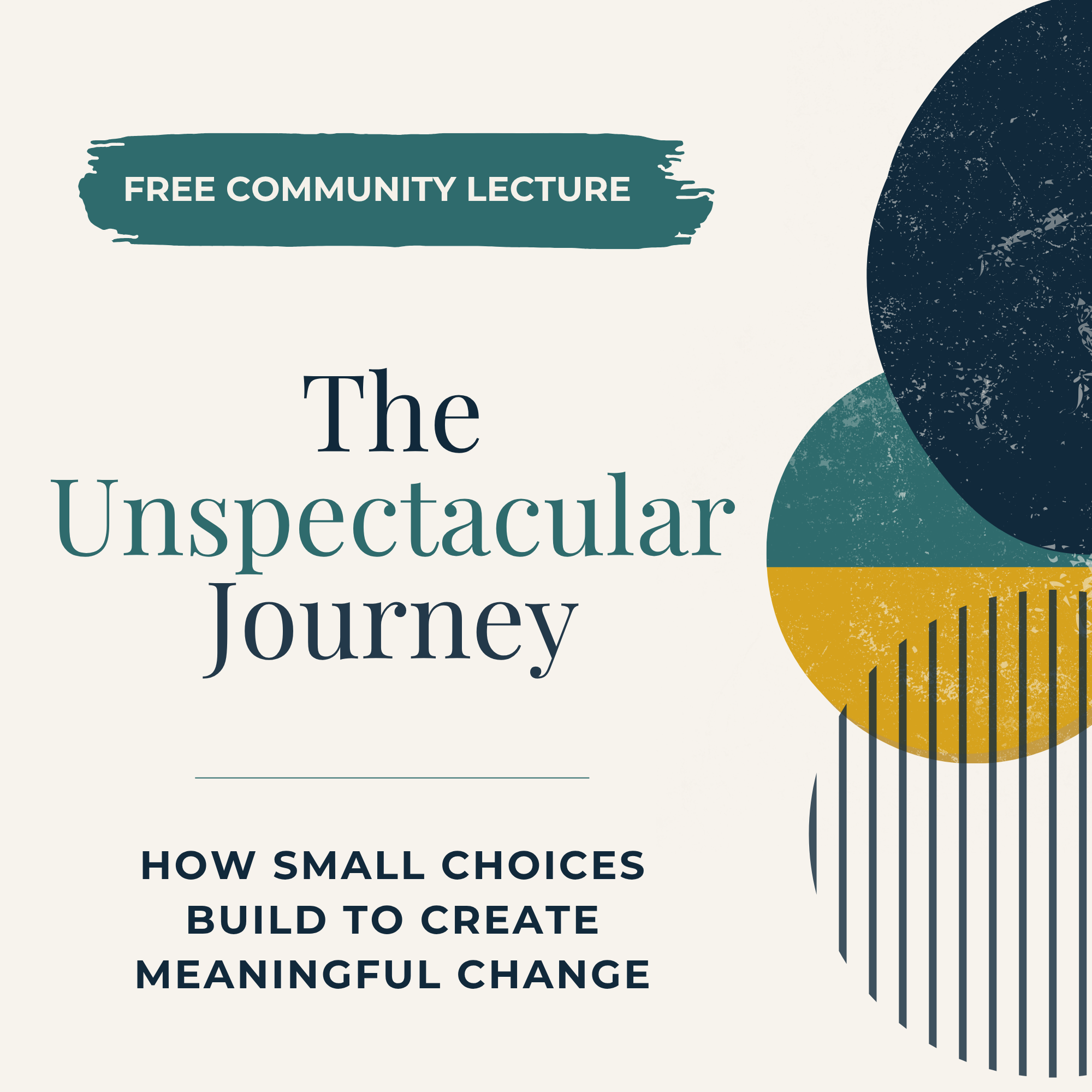 The Unspectacular Journey: A Community Mental Health Talk