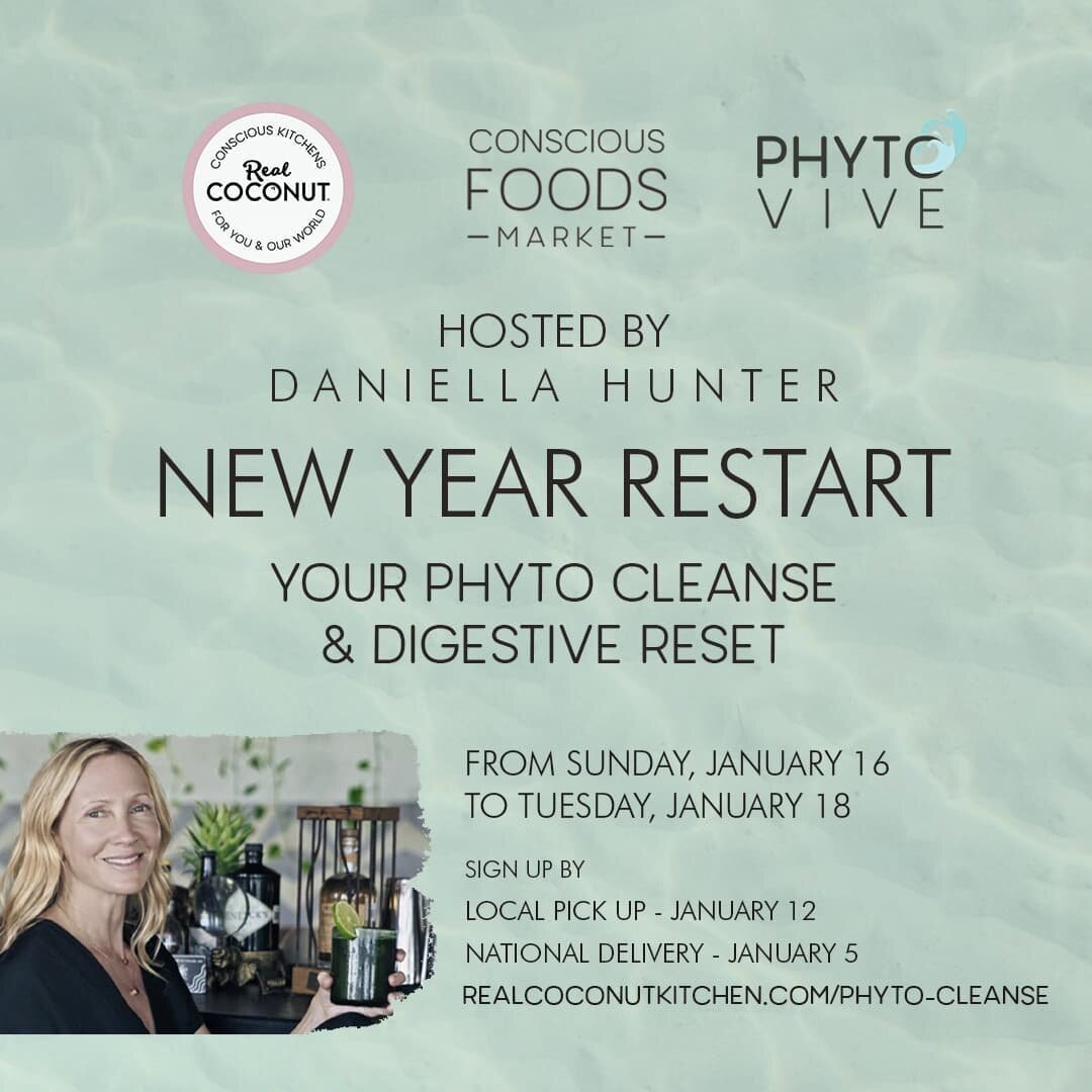 New Year....New restart! Join me for a Three-Day Phyto Cleanse &amp; Digestive Reset for body, mind and spirit.
It will provide you with a daily program of nutrient-dense offerings, to lighten the load on your digestion, yet keep you satiated, while 