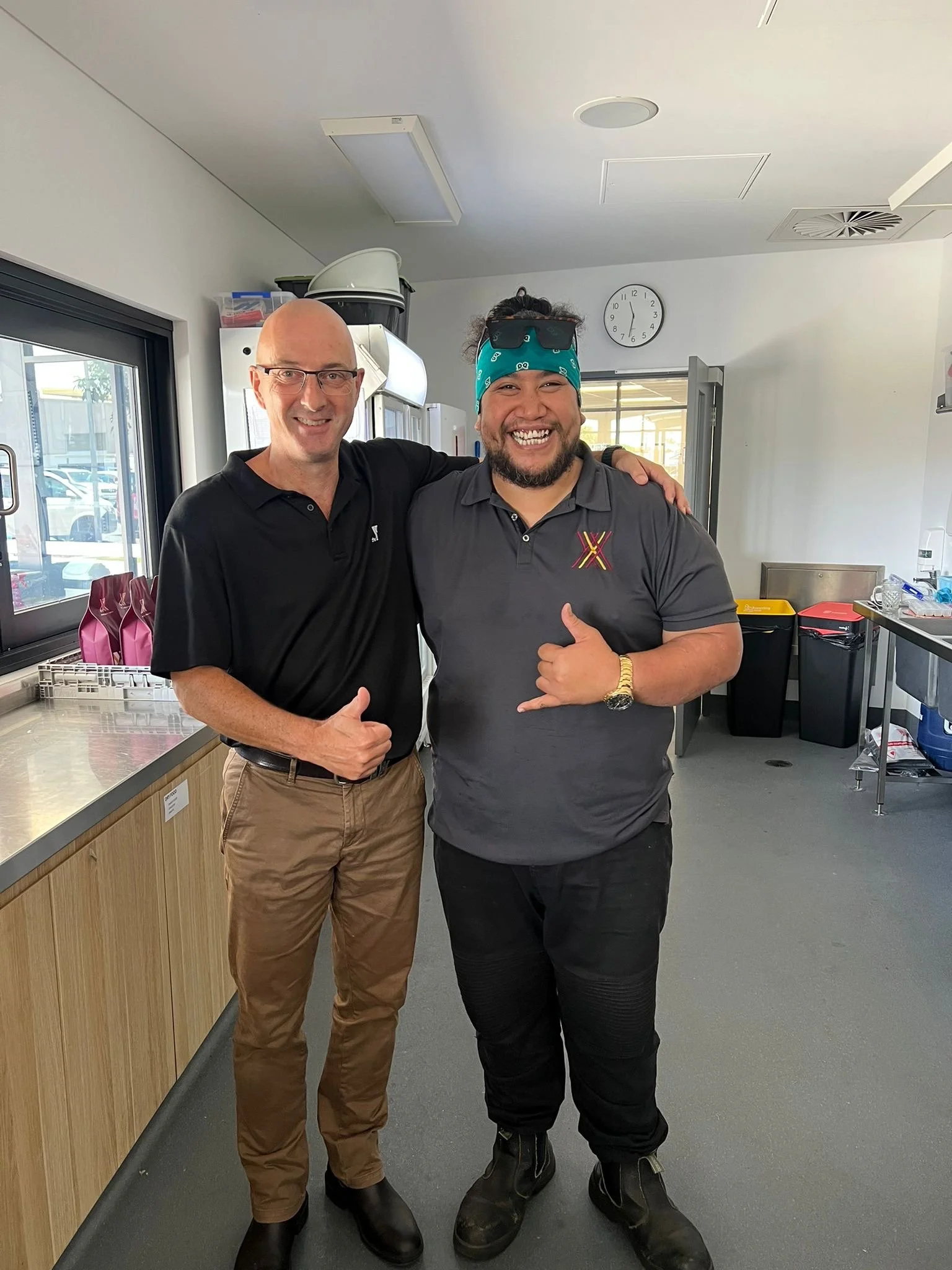 Manny with Y School Director