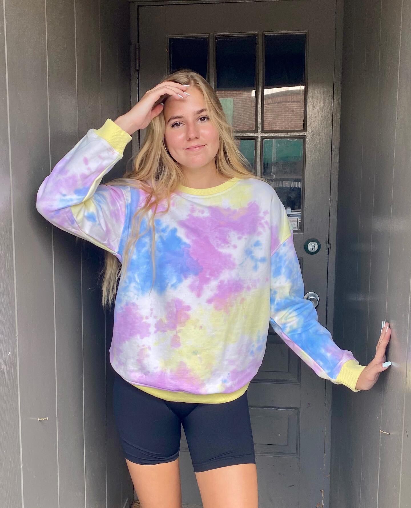 We are here to tell you, that it&rsquo;s okay to buy another oversized sweatshirt and biker shorts ✨
&bull;
-
&bull;
-
#boutiqueshopping #comfy #bikershorts #tiedye #treatyoself #happyvalley #statecollege #pennstate #shoplocal #supportsmallbusiness #