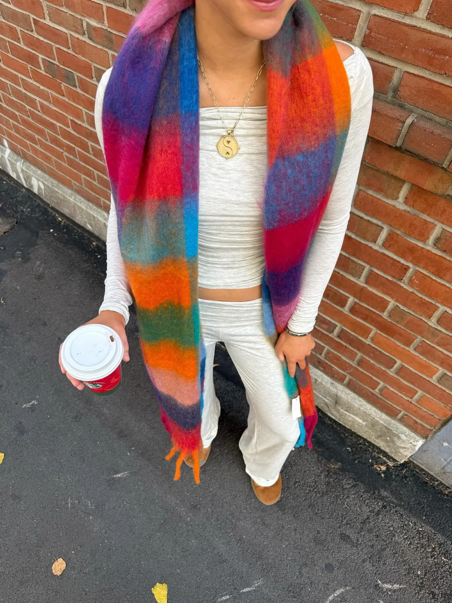 in honor of our first snow flurries this morning&hellip; ❄️ ☕️ 

Shop our NEW scarves and stay warm this winter. 
Endless color options available in store now!