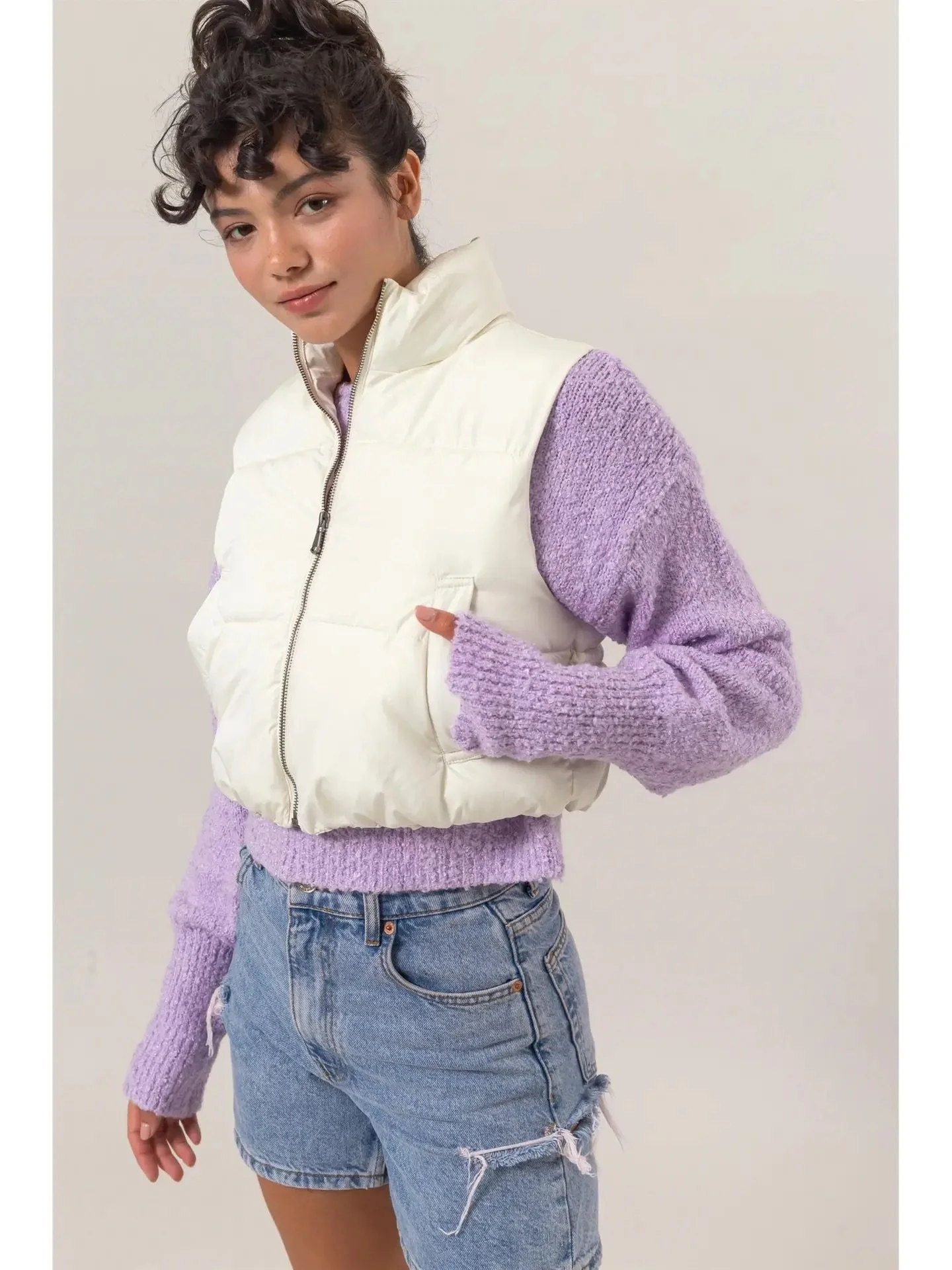 bibiy. TEDDY VEST TOP maison specilスナイデル bibiy. TEDDY VEST TOP maison specilスナイデル
