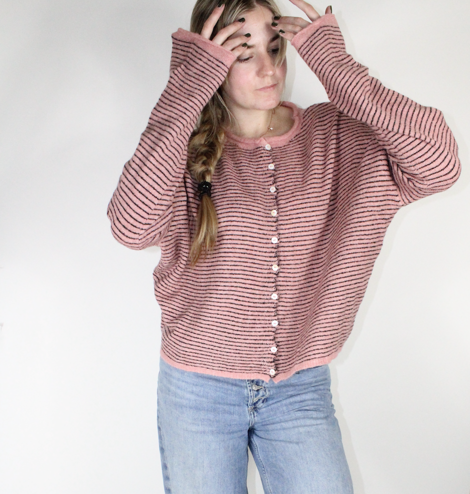 Pinstripe Everyday Cardi
