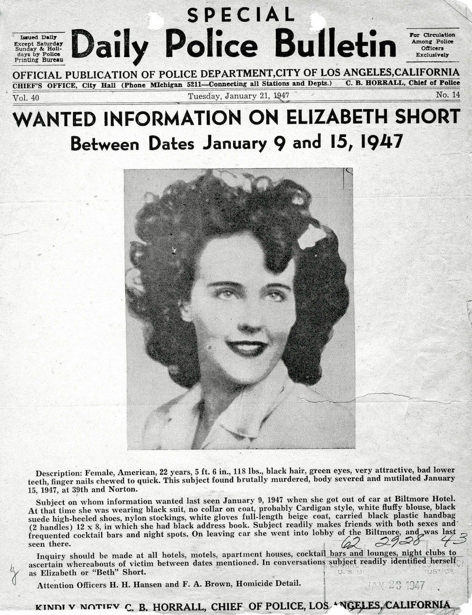 Cold Case File: Black Dahlia — Forensic Science Society