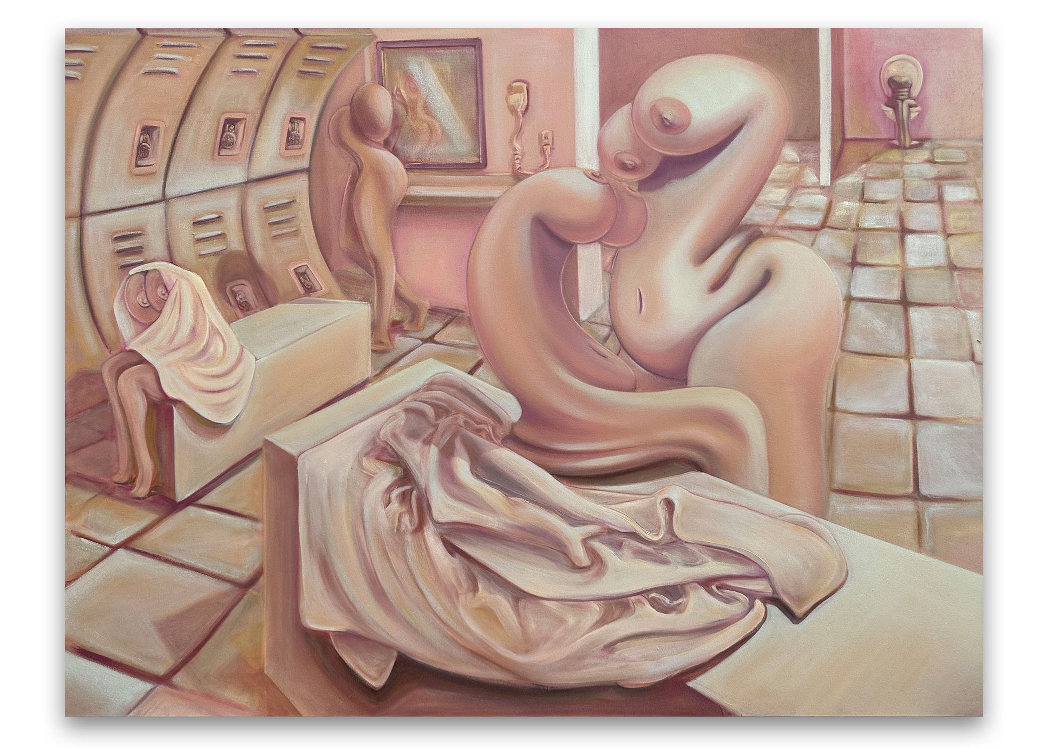 Lady Space, oil on canvas, 36 x 48", 2023.