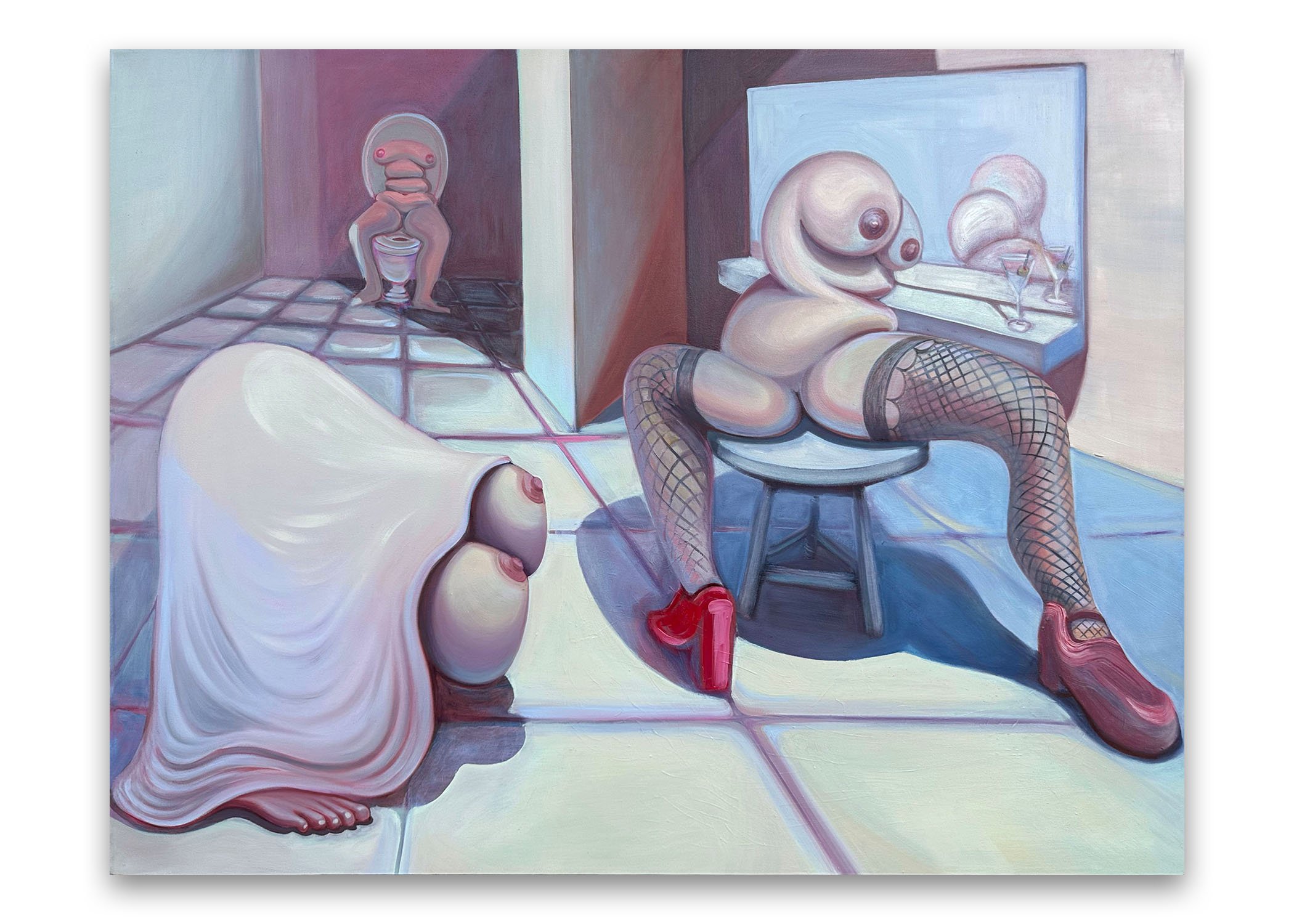 The Show Must Go On, Oil on canvas, 36x48", 2024