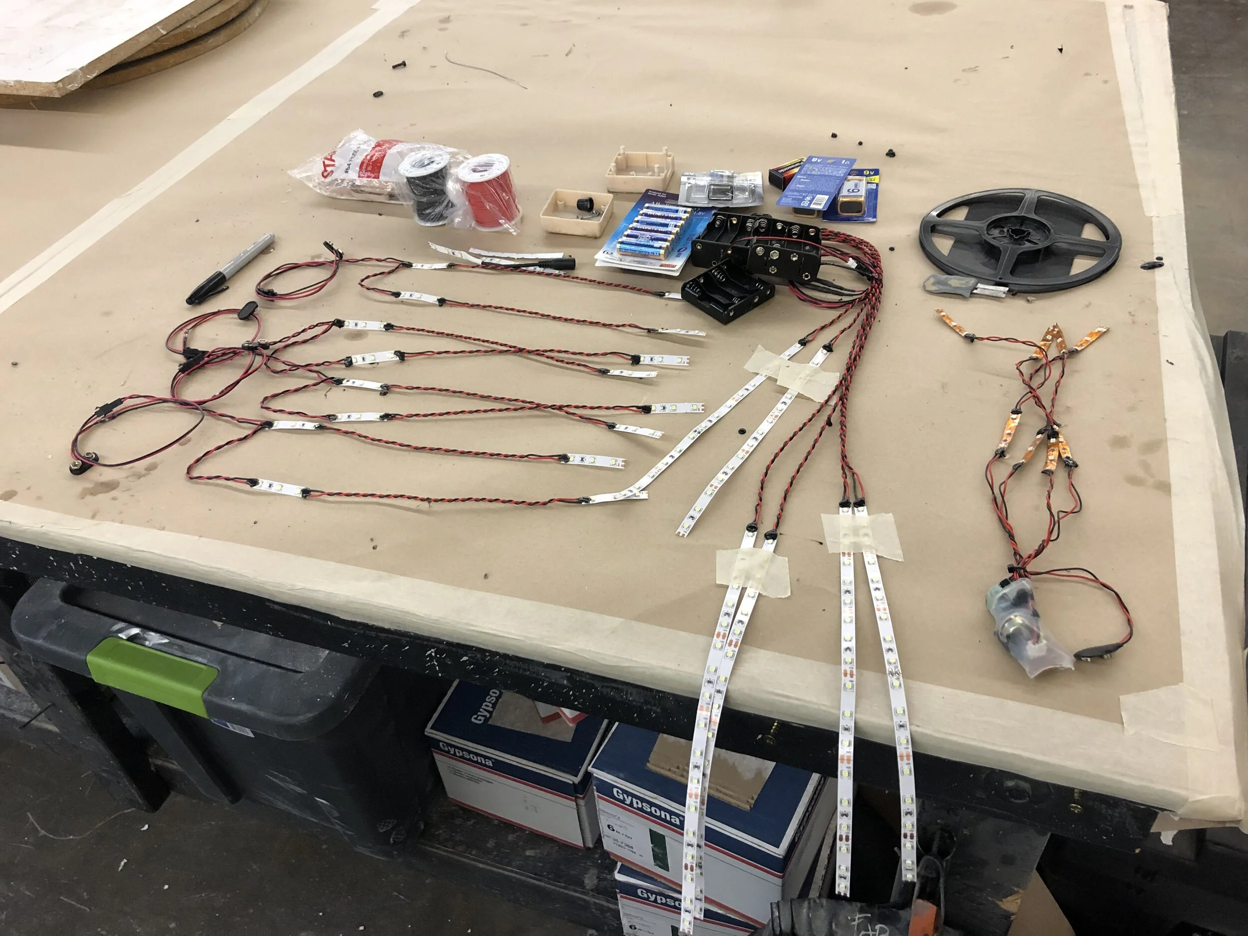 Prepping LED eye lights