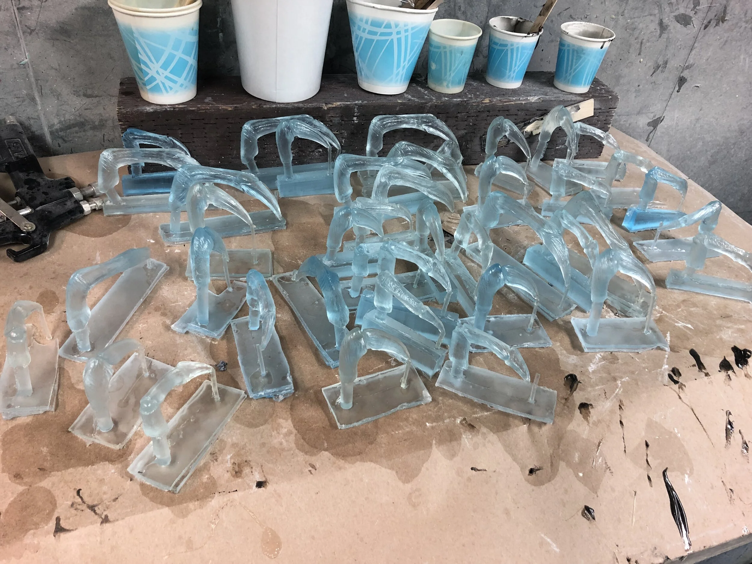 This time, we made these mandibles flexible so they wouldn't break if hit.