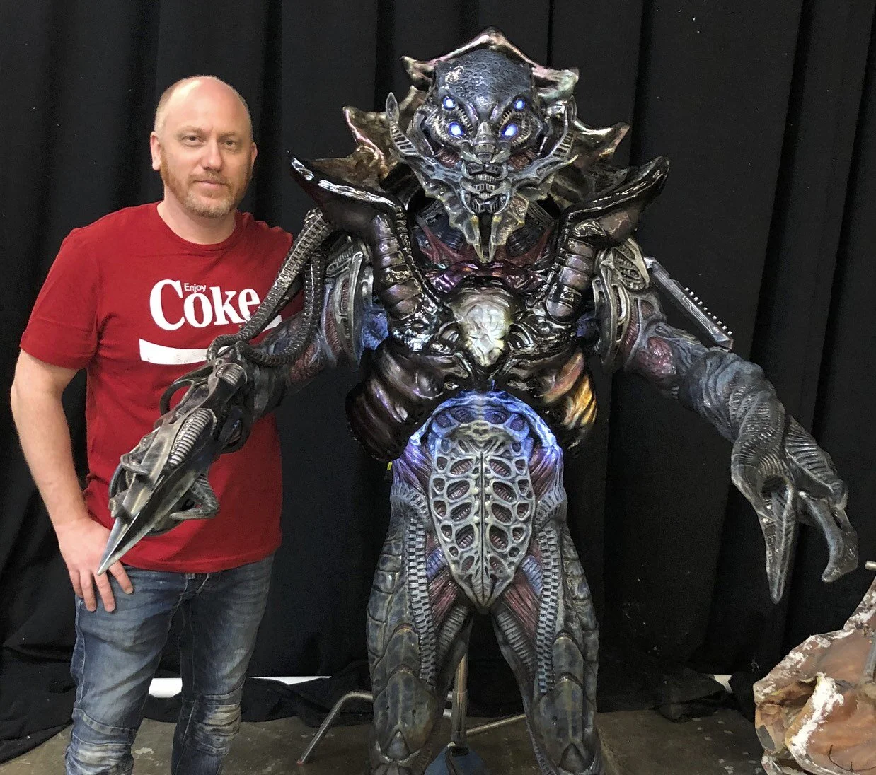 A lot of work on a very tight schedule. I had a great team, often only for a few hours here and there but we shipped out this great complete character plus new heads and legs for all of them plus sick versions of the pilot heads.