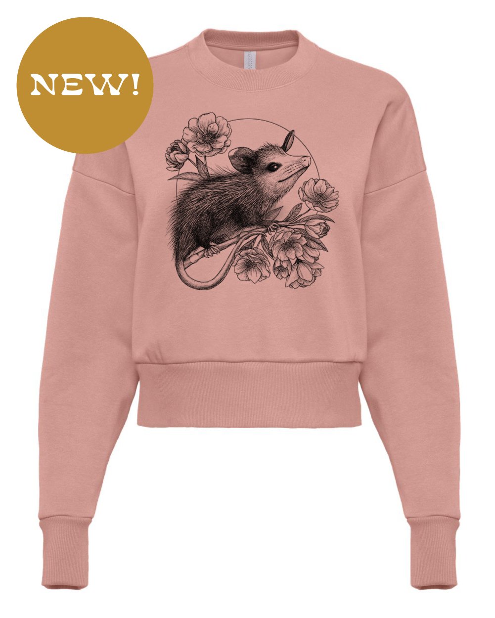Opossum Crop Sweatshirt