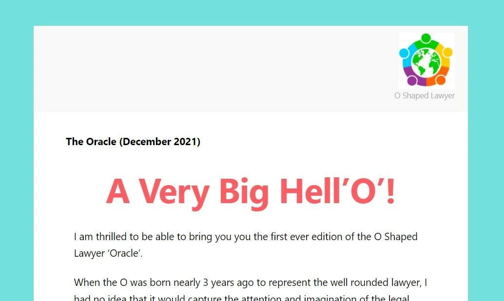 The Oracle newsetter