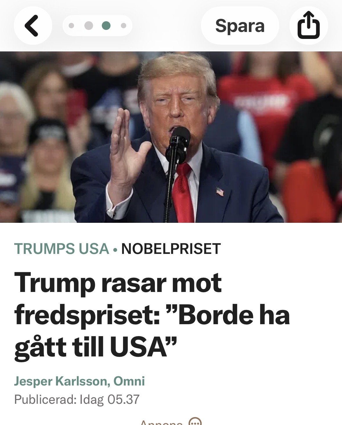 Vet den här mannen ens vad fred är? 
