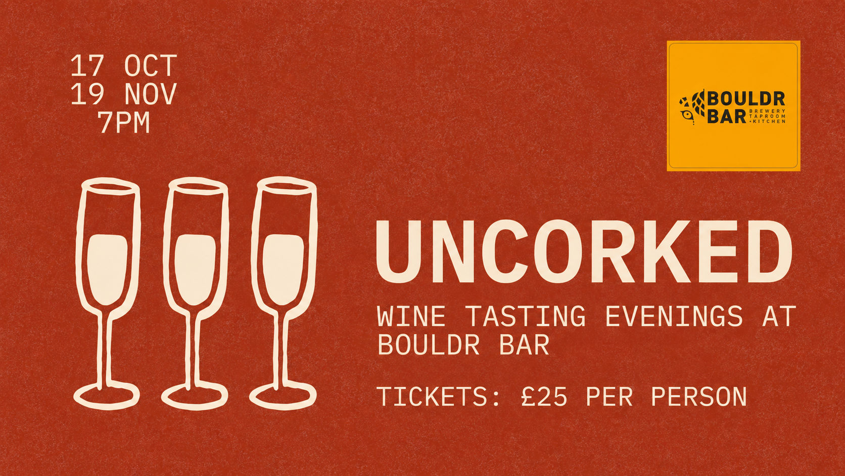 Uncorked at Bouldr Bar 