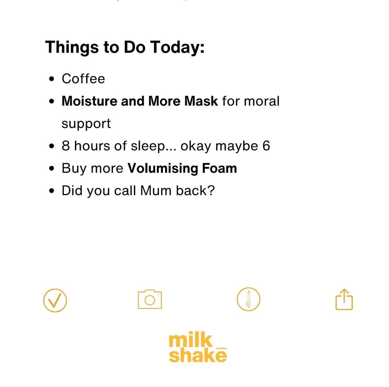 Notes app = life admin. milk_shake = life saver.
